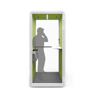 Cabine de bureau acoustique moderne personnalisée avec conception modulaire et ventilation pour hôtel et bureau-Cabine téléphonique portable