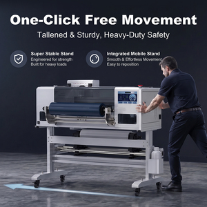 High Speed 60cm UV DTF Printer 2-in-1 Sticker Printing and Laminating Machine 3D Embossed Effect Varnish for Custom Transfers - Product Image 5