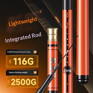 Canne à pêche télescopique en carbone ultralégère 5 sections, ultra-rigide, haute teneur en carbone, 116g, pour la pêche en plateforme - Product Image 1