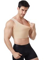 Débardeur gainant sans couture en maille respirante pour hommes, idéal pour les personnes transgenres FTM, pour dissimuler la gynécomastie