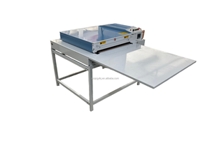 Công nghiệp dệt vải tự động Báo Chí nhiệt liên tục nung chảy máy với động cơ và bánh cho vải nặng - Product Image 4