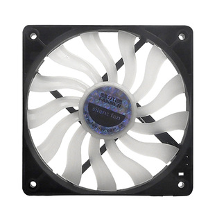 พัดลมระบายความร้อน Huierde Xiaoyue S12015 ขนาด 120x120x25 มม. สีฟ้า พร้อมไฟ LED และระบบควบคุมความเร็ว PWM สำหรับเคสคอมพิวเตอร์ - Product Image 3