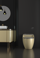 Ensembles de salle de bain de luxe bidet de toilette intelligent une pièce ensemble lavabo et cuvette de toilette suspendu en céramique une pièce toilette commode
