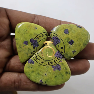 Lot en gros de cabochons en Atlantisite Stichtite 100% naturelle de haute qualité, pierres précieuses brutes de guérison pour la fabrication de bijoux - Product Image 2