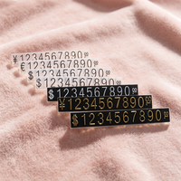 Module de numérotation en plastique interchangeable pour présentoir de comptoir de boutique, support multi-devises, portable et amovible