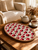 Assiettes et plateaux de service à motifs personnalisés pour Noël, vente en gros d'usine, très demandés pour la cuisine et l'accueil à domicile