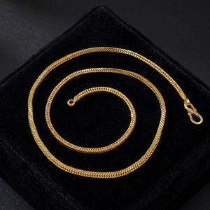 สร้อยคอทองคำแท้ 14K 18K 24K แบบโซ่ลายงู ขายส่ง, สร้อยแฟชั่น, สร้อยทองเหลือง, ดีไซน์ทันสมัย, สร้อยแบบลายงู - Product Image 1