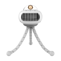 Kinyilo Portable automatique 3600mAh batterie 4 vitesses vent naturel rotatif UFO bébé poussette ventilateur pour landau