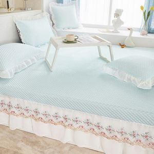 Ensemble de matelas rafraîchissant Tatami en soie glacée à motif cellulaire, literie d'été pliable et lavable en machine - Product Image 2