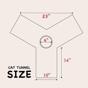 ADZIA Tunnel Interattivo Pieghevole a 3 Vie per Gatti, Giocattolo a Tubo per Interni a Strisce, Anti-Noia, con Foro per Sbirciare e Palla per Gattini - Product Image 2