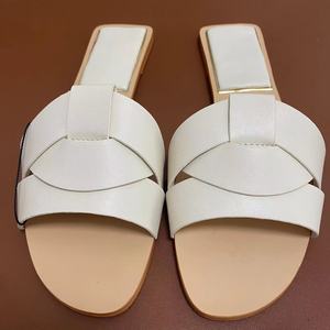 Mules Planos de Cuero 100% Ecológico para Mujer, Pantuflas Tipo Mocasín, Pantuflas Casuales para Exteriores, Zuecos Coloridos Impermeables de Fábrica - Product Image 3