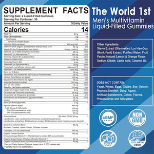 <span class=keywords><strong>Oem</strong></span>/Odm Mens Multivitaminen Gummies Met Probiotica En 24 Multivitamine Voor Mannen Antioxidanten-Energie, Immuniteit En Darmgezondheidsondersteuning - Product Image 4