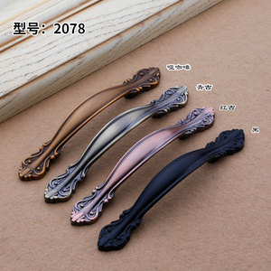 European Style Zinc Alloy <b>Cabinet</b> Handle Model 2078 For Drawer Furniture Hardware Durable Bar Shape - Product Image 1