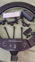 Offre Spéciale Lampe Annulaire LJJ45, Lumière LED Professionnelle 4800-5200K de 18 Pouces avec Trépied de 2,1 M et Télécommande