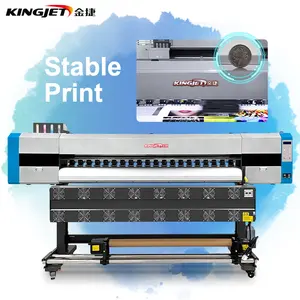 kingjet 10 Feet i3200 Printheads Photo Quality Flex Printing Machine