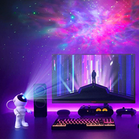 Projecteur de Galaxie Astronaute Projecteur de Galaxie pour Chambre à Coucher, Projecteur de Lumière Nocturne Étoile de Galaxie pour Enfants Adultes Salle de Jeux/Fête/Maison
