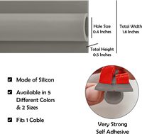 Goulotte de câblage murale semi-circulaire blanche autocollante et flexible pour extérieur, protection contre les intempéries, dissimulateur de câbles extrudés