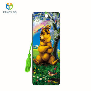 Marque-pages en plastique 3D personnalisables, souvenirs hip-hop, fournitures scolaires lenticulaires en PET - Product Image 3