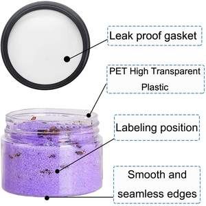 Variety LID 4oz 8oz Plastik-Haustier gläser Runde klare Behälter gläser 50ml 100ml 120ml 150ml 200ml 250ml - Product Image 2