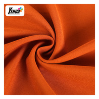 200GSM 75D * 100D vente en gros double couche sergé 4 voies extensible 92% polyester 8% spandex tissu pour femmes vêtements