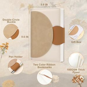 Của phụ nữ A5 bìa cứng 80gsm nâu da Tạp Chí kinh doanh làm việc Lưu ý học lấy máy tính xách tay nhiệt lá khóa 5.9 \ "Nhật ký - Product Image 3