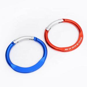 Moschettone Rotondo in Lega di Alluminio, Gancio a Scatto Rotondo, Anello a O 7x46mm, Portachiavi, Fibbia, Accessori per Borse e Animali - Product Image 3