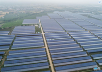 Modernes Verzinktes Stahlrahmen-Elektro-Solarenergie-Gewächshaus Solar-Venlo-Gewächshaus mit Sicherheitsglas für die Landwirtschaft