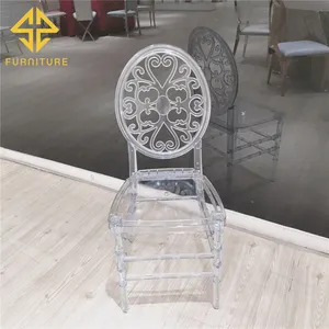 Atacado transparente moderno cadeira de jantar de acrílico transparente para o evento do casamento
