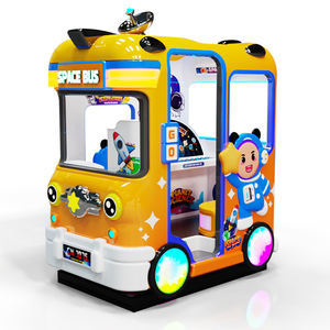 Bus scolaire spécial mignon enfant voitures jaunes et bleues <span class=keywords><strong>2</strong></span> écrans Kiddie Ride pour Arcade simulateur à jetons Machine de course Hot Gmae - Product Image 2