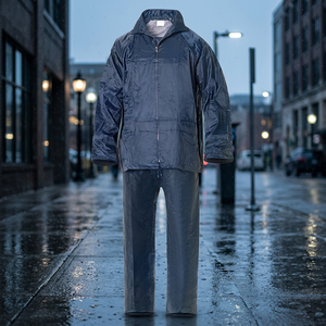 Combinaison imperméable en nylon bleu, taille 9-XXL - Product Image 4