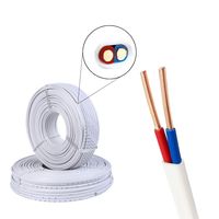 Massives Kupfer BVVB Stromkabel 6 10 16 18 AWG 0,75 1,5 2,5mm 300V 500V PVC-Isoliert Flach 100m für Haus- und Gebäudegebrauch