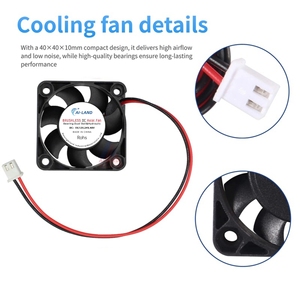 Thái Lan 4010 Mini <span class=keywords><strong>DC</strong></span> Quạt Làm Mát 40X40X10Mm 5V 12V CE Chứng Nhận 4000Rpm Kép Bóng Mang OEM ODM Rạp Hát Tại Nhà Quạt Làm Mát - Product Image 5
