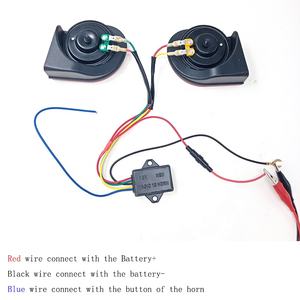 Clacson Elettronico Multitono 12V 110dB 510/410Hz, Tweeter ad Alta/Bassa Tonalità, Clacson in Plastica per Moto - Product Image 5