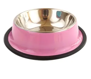 Dog Food Water Non Slip Anti Skid Stackable Pet Puppy Dishes for Small Medium Large Dogs Pet Bowls FREE SAMPLS Stainless Steel