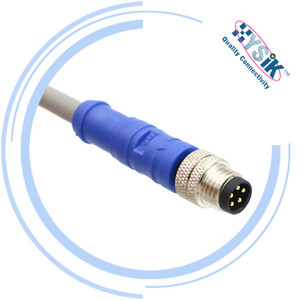 EMI Korumalı M8 5 Pin Erkek Düz Kablo, Korumalı - Product Image 4