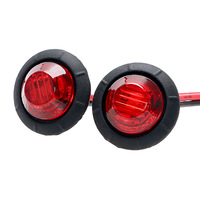 Feux de position latéraux à LED ronds en caoutchouc de 3/4'' 12v 3 LED Feux de position latéraux à LED pour la plongée nocturne
