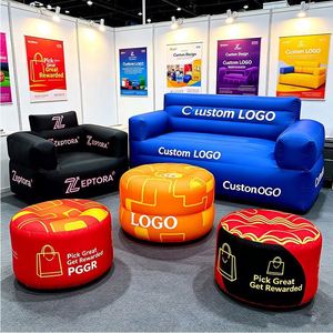 Sillón Inflable de TPU Resistente, con Impresión a Todo Color Personalizada, Cubierta de Tela Tensada, Sofá de Aire para Exposiciones Comerciales - Product Image 1