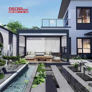 Pérgola de Aluminio Ecológica Impermeable para Todo Clima 6X4M, Solución para Jardín, Patio y <span class=keywords><strong>Piscina</strong></span>, Pérgola Retráctil - Product Image 1