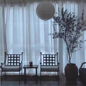 Fauteuil de <span class=keywords><strong>jardin</strong></span> en fer forgé de style mid-century, design français, pour <span class=keywords><strong>salon</strong></span>, cour, patio, chaise de loisirs, design de créateur - Product Image 2
