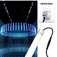 Barre LED linéaire RGB/RGBW 360 degrés 1m 24V 40mm 24pcs UCS512, Tube LED tunnel lumineux UCS512, Tube LED DMX, Barre LED DJ, Éclairage de scène
