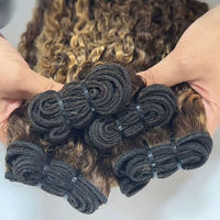Lots de Cheveux Humains Vierges Bruts Grade 12A, Alignés dans le Sens de la Cuticule, Style Bouclé Birman, Ondulations Profondes Souples, Style Crépu, Non Traités, 100% Cheveux Humains Vierges