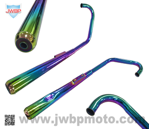 Silenciador de Escape para Motocicleta de Alto Rendimiento para NKD125 / SL125 / AK125S |   Escape de Competición Tornasol Neo Chrome |   Piezas Modificadas para 125cc - Product Image 4