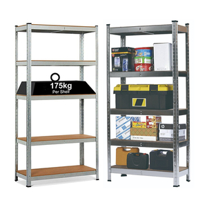 Düşük fiyat siyah 5 katlı geçmeli depolama rafları - Product Image 5