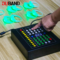 Bracelet lumineux à LED avec télécommande RF pour concerts, spectacles lumineux, événements synchronisés, bande en silicone multicolores