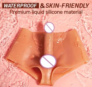 ホットセール ウェアラブルディルド パンティー 卸売 リアルなシリコン製 中空ストラップオンディルド レズビアンカップル向けセックストイ - Product Image 5