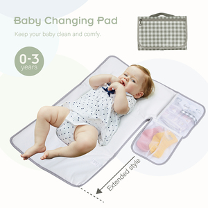 Xách tay Polyester bé tã thay đổi pad với túi lưu trữ cho trẻ sơ sinh cô gái & chàng trai Nguồn cung cấp trẻ sơ sinh - Product Image 1