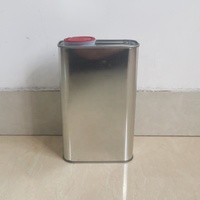 Impression personnalisée, boîtes carrées de 1L, boîtes en fer blanc de style F pour l'huile d'olive, utilisation alimentaire, fabricant chinois