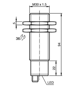 เซ็นเซอร์วัดระยะทางแบบเหนี่ยวนำ MS-Pep Perl +fuchs Industrial Proximity Inductive Sensor UB2000-30GM-E5-V15 เซ็นเซอร์อัลตราโซนิก แบรนด์ใหม่และของแท้ในสต็อก - Product Image 1