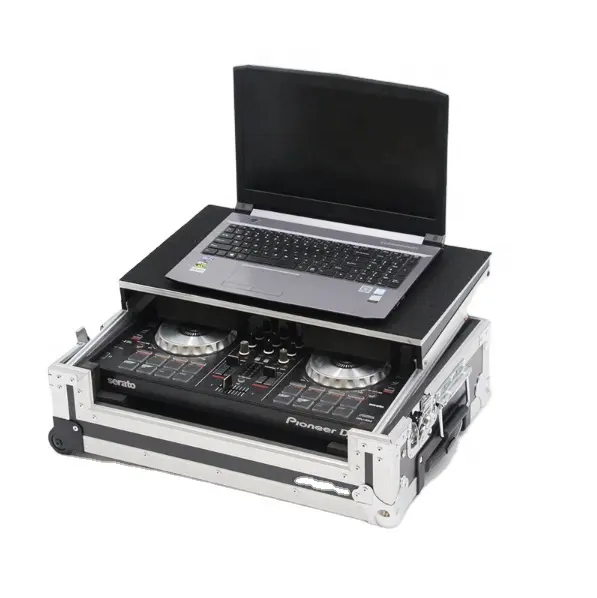 Design Style Aluminum Digital Controller DJ Carry Case With Customizing Double Push And Pull Boxes
