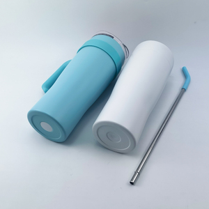 40oz Stainless Steel Insulated Vacuum Cup <strong>Tumbler</strong> with Straw Children's Drinkware <strong>Wine</strong> <strong>Tumbler</strong> with Handles - Product Image 4